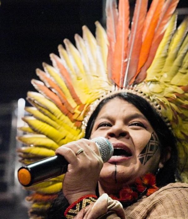 Sônia Guajajara, presidente da APIB - Associação dos Povos Indígenas do Brasil (Foto: Leo Otero)